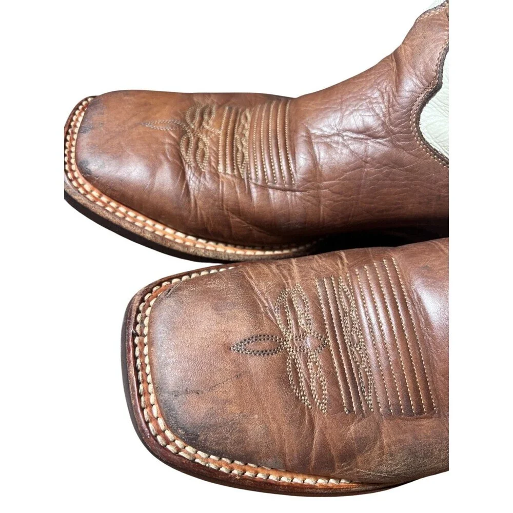 Justin Men’s Western Boots Size 9 EE – BR301 Bent Rail Trainor Camel